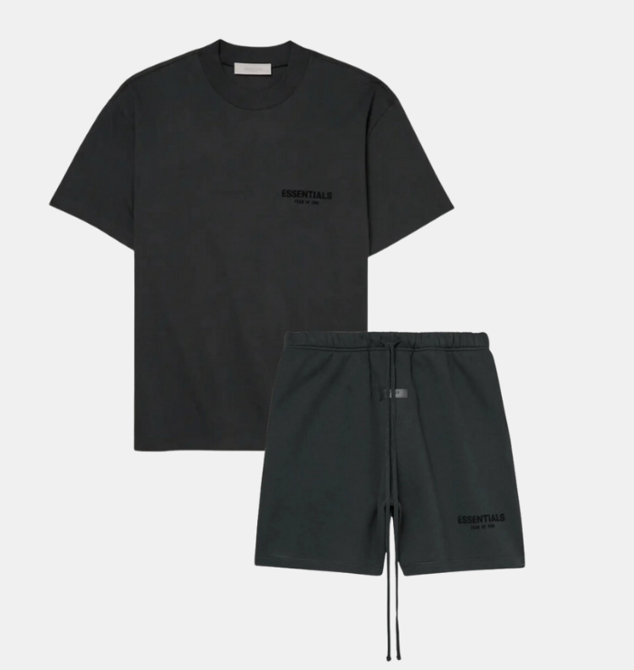 SS22 T-Shirt / Shorts / Set - Black - By Qivii