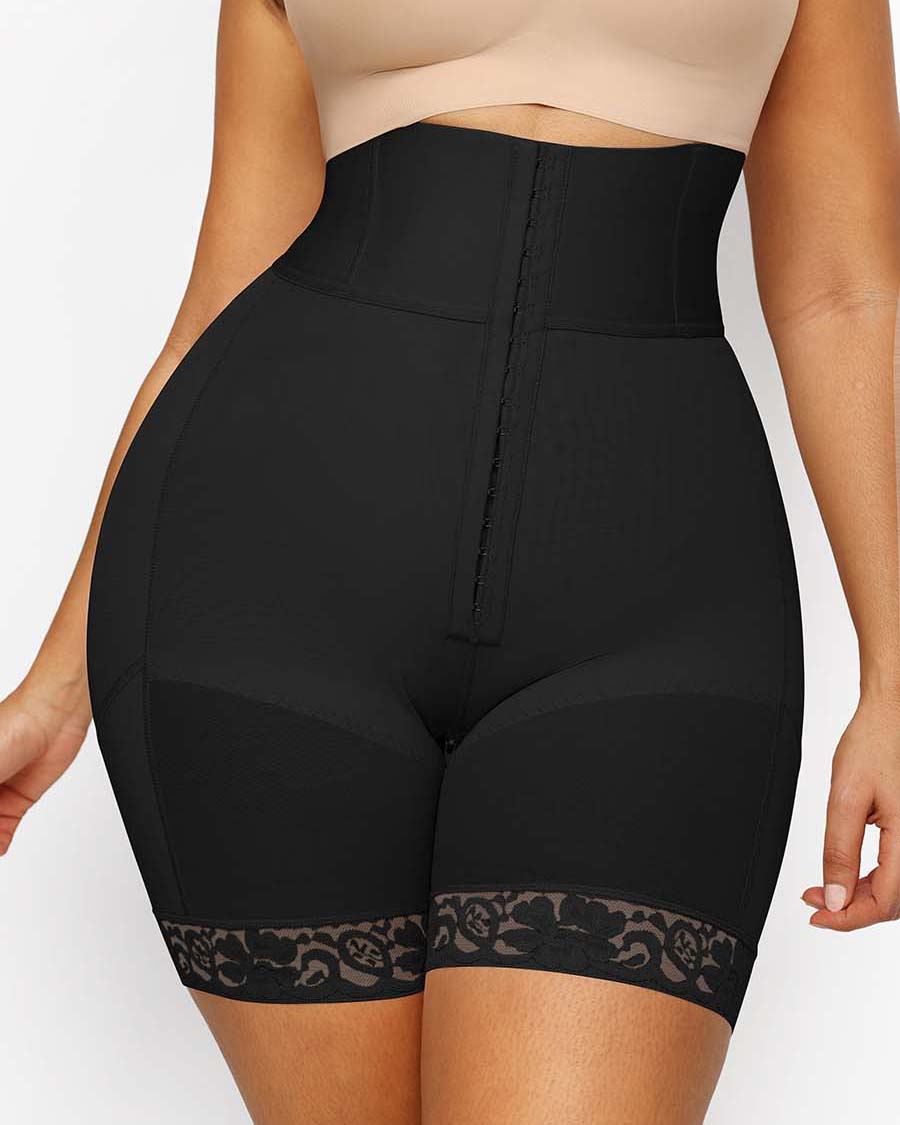 3 Boned Sculpt High Waist Tummy Control Booty Shorts - By Qivii