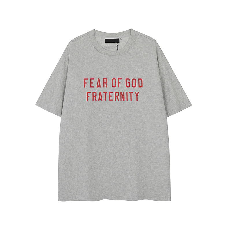FW24 FRATERNITY T-Shirt / Shorts / Set - Gray - By Qivii