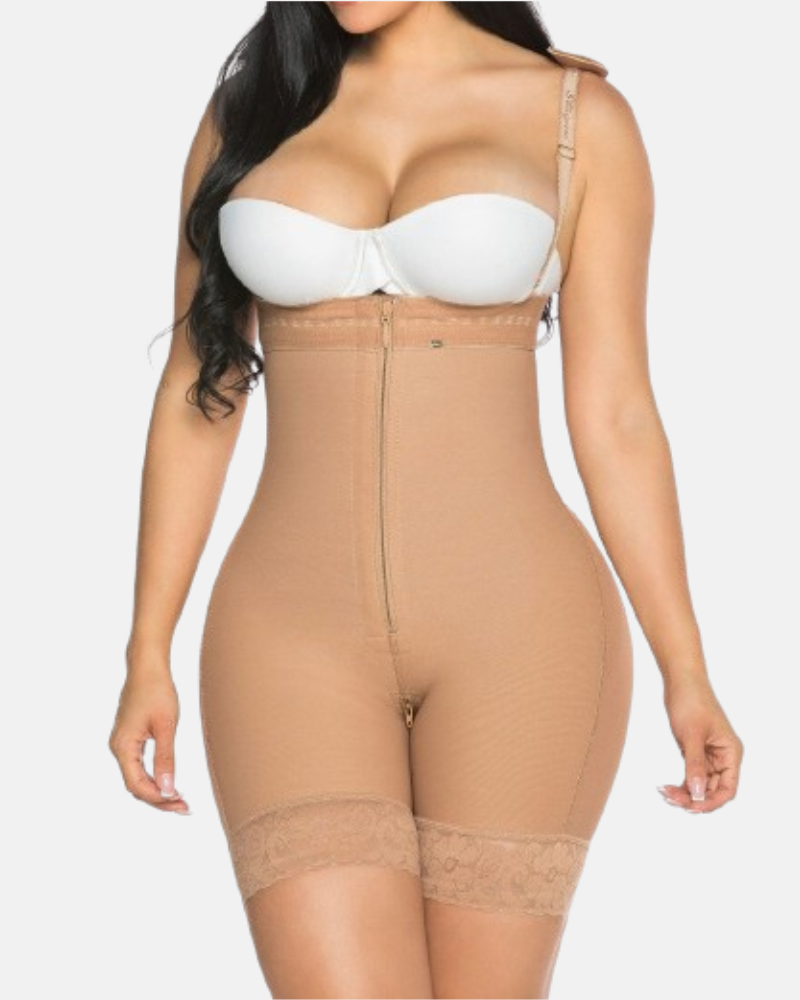 Shapshe® Firm Control Open Bust Full Body Shaper Bodysuit Shapewear - By Qivii