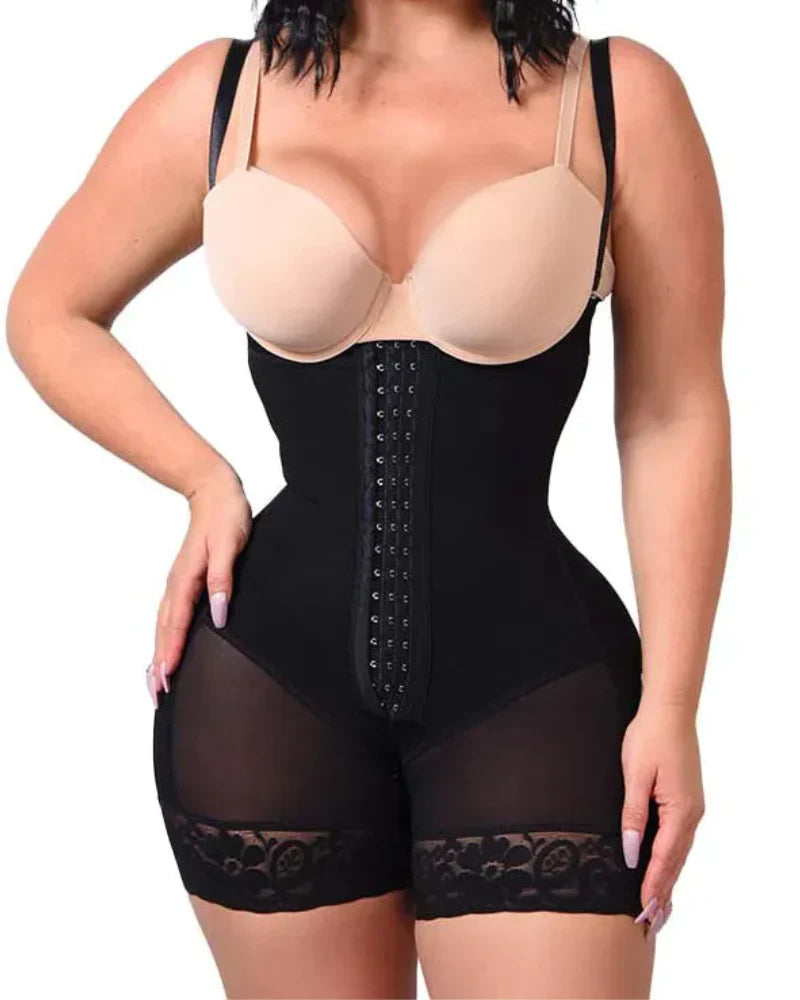 Shapshe® Tummy Control Body Shaper Butt Lifter Thigh Slimmer Faja Plus Shapewear with Zipper Crotch - By Qivii