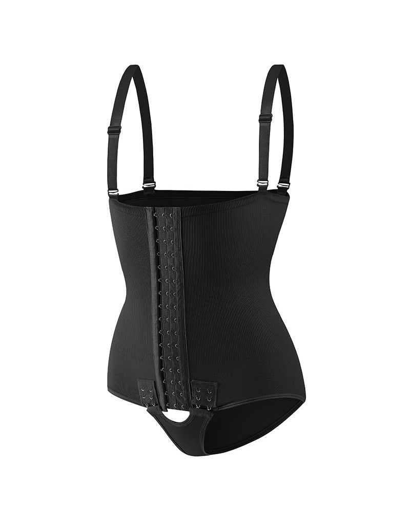 Women's Tummy Control Adjustable Buckle Front Open Bust Shapewear - By Qivii