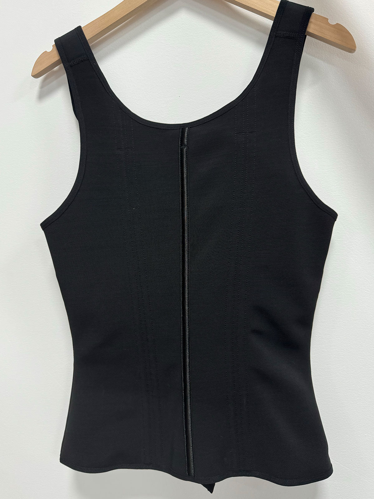 Shapshe® Women's Boned Latex Zipper Corset Tummy Control Body Shaper Vest With Bra - By Qivii