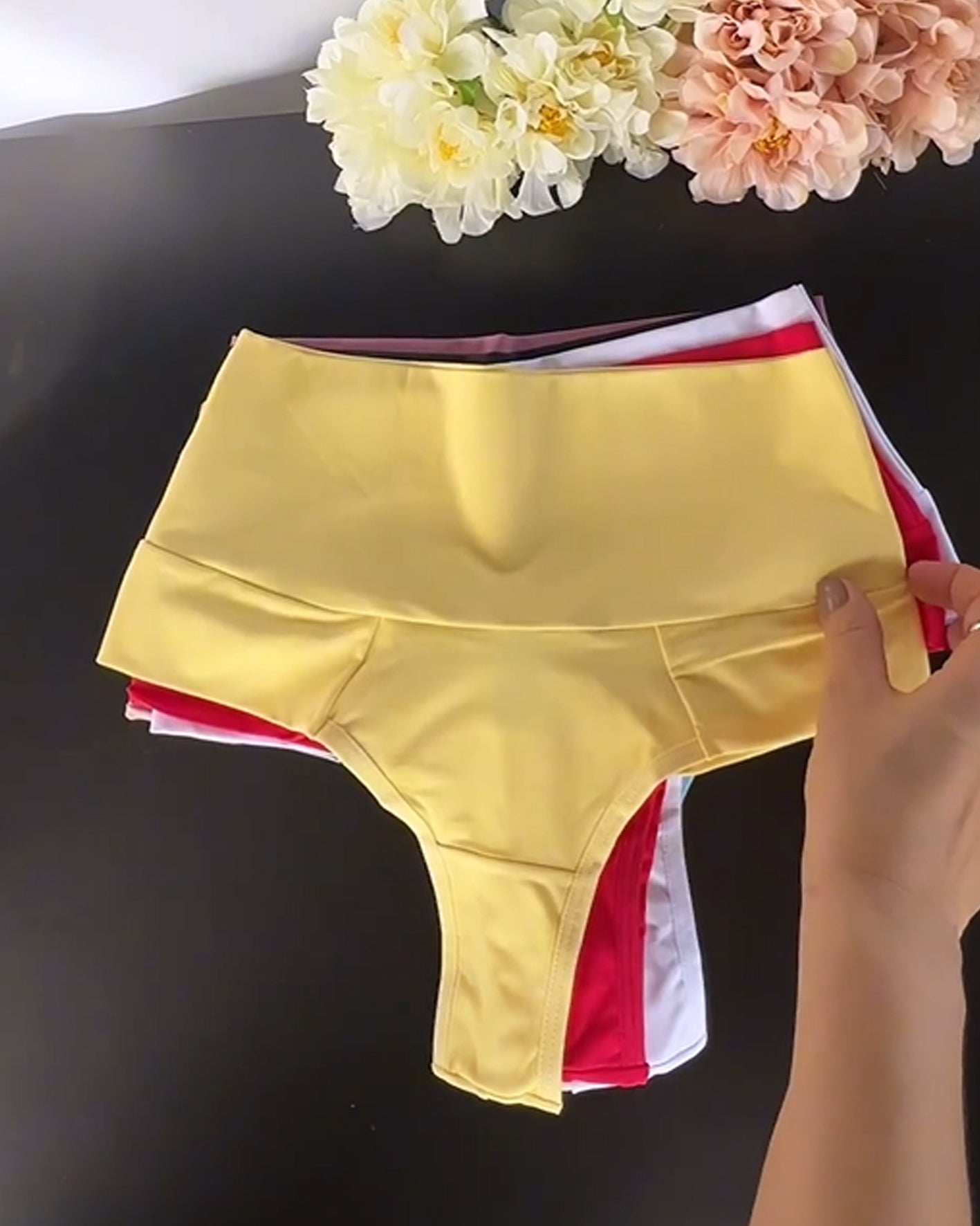 Candy Multicolor Mid-waisted Shaped Panties Underwear Breifs - By Qivii