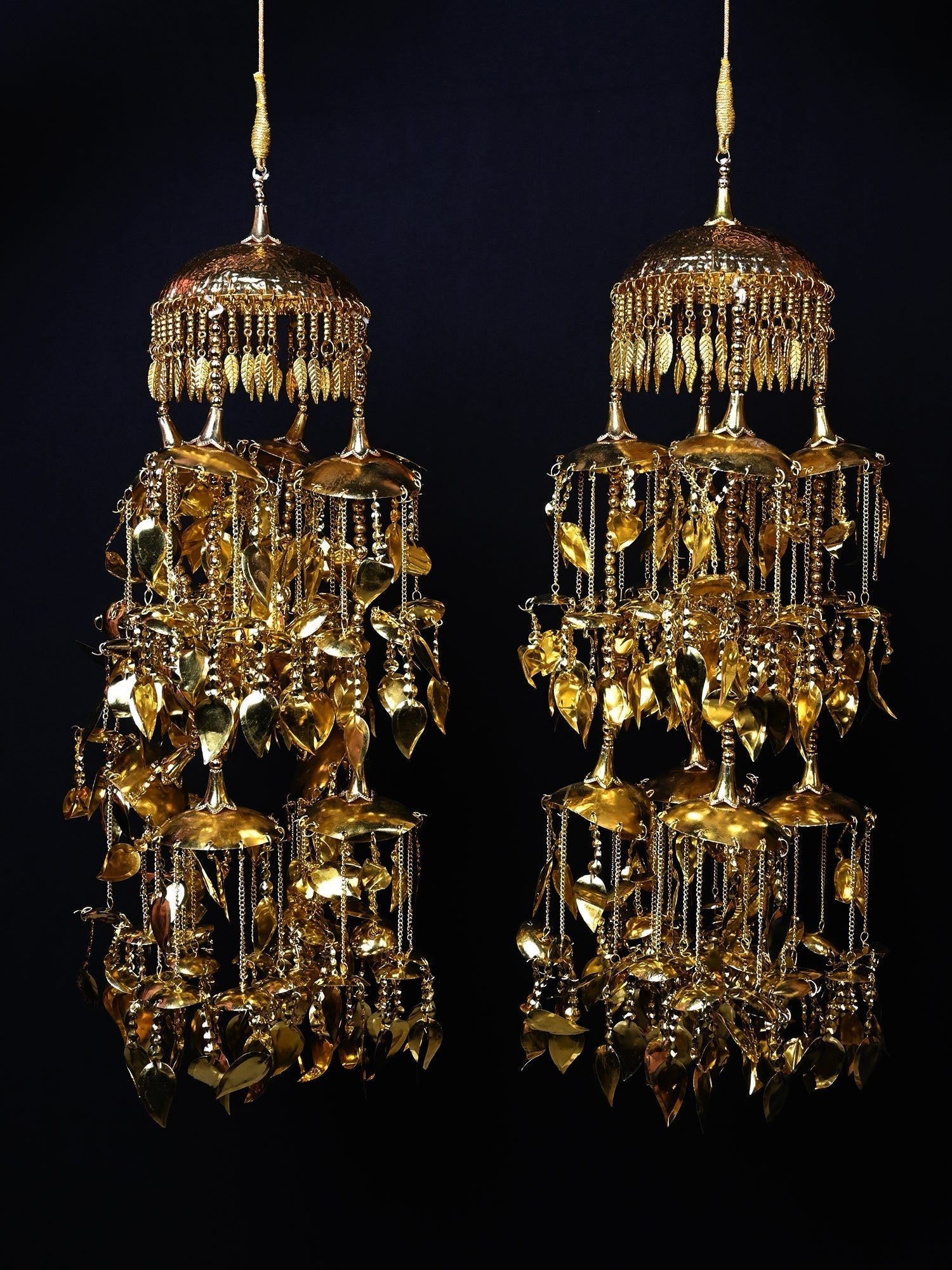 Bhumi Golden Gold Plated Long Hanging Kalire - qivii