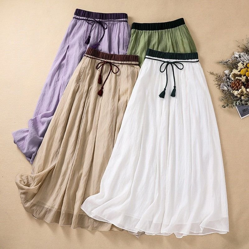Siena Long Summer Skirt - By Qivii