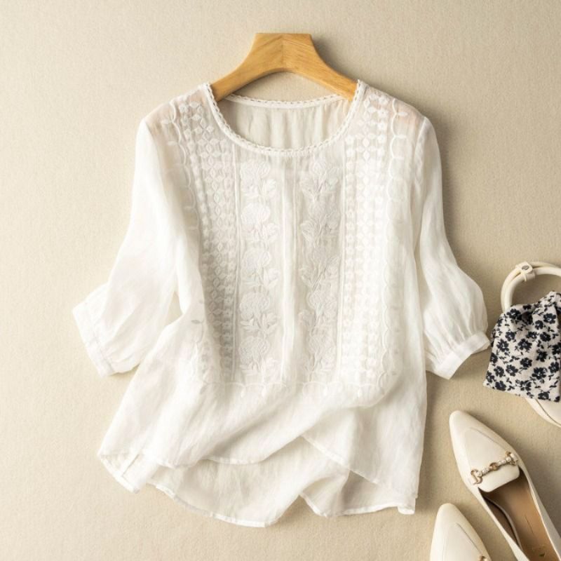 Adeline Prestige Viscose Blouse - By Qivii