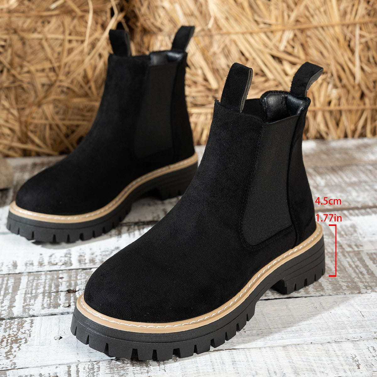 Women's ClassicKick Boots - Effortless Slip-On Ankle Boots with Chelsea Style (US 5-10.5)