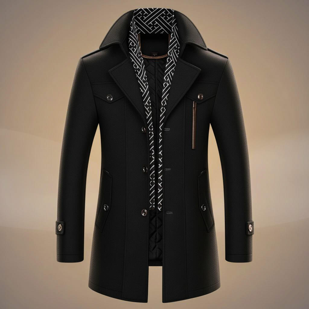 Kensworth Legacy Virgin Wool Coat - By Qivii