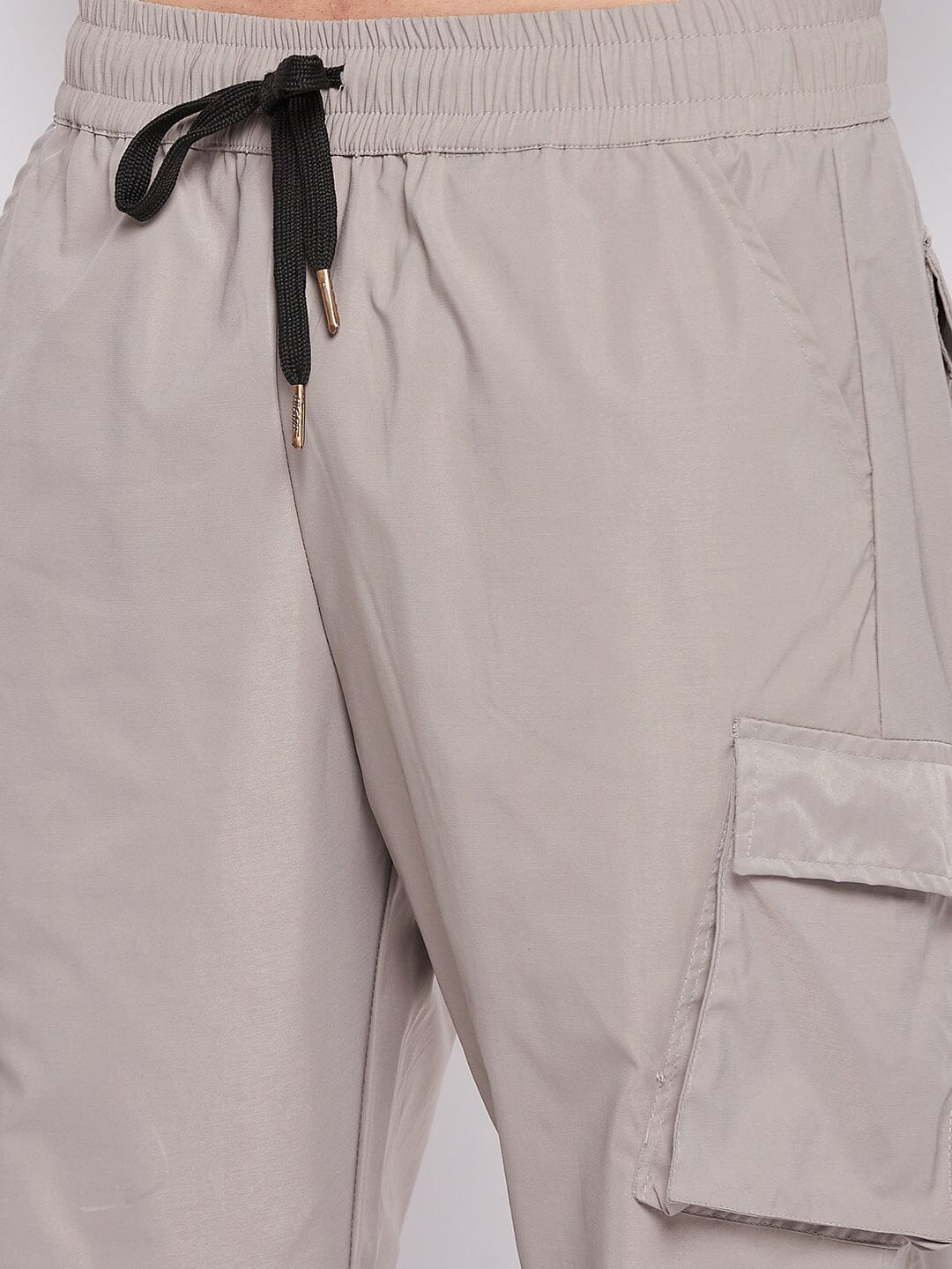 Grey Tactical Cargo Trackpants