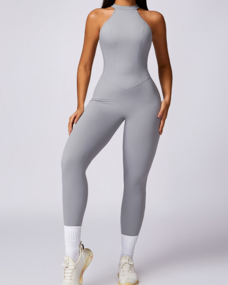 Peach Hip-lifting and Beautiful Back Quick-drying Yoga Jumpsuit - By Qivii
