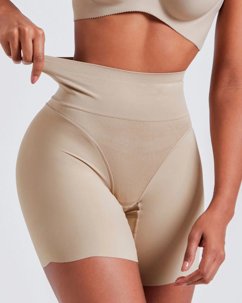 Tummy Control Butt Lifter Stretch Seamless Body Shaper Shorts - By Qivii