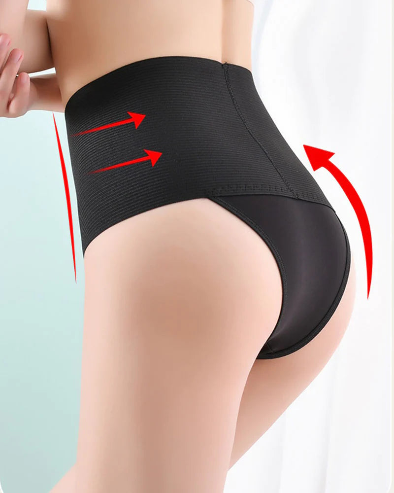 Mid Waist Panty Tummy Control Thongs Waist Trimmer Body Shaper - By Qivii
