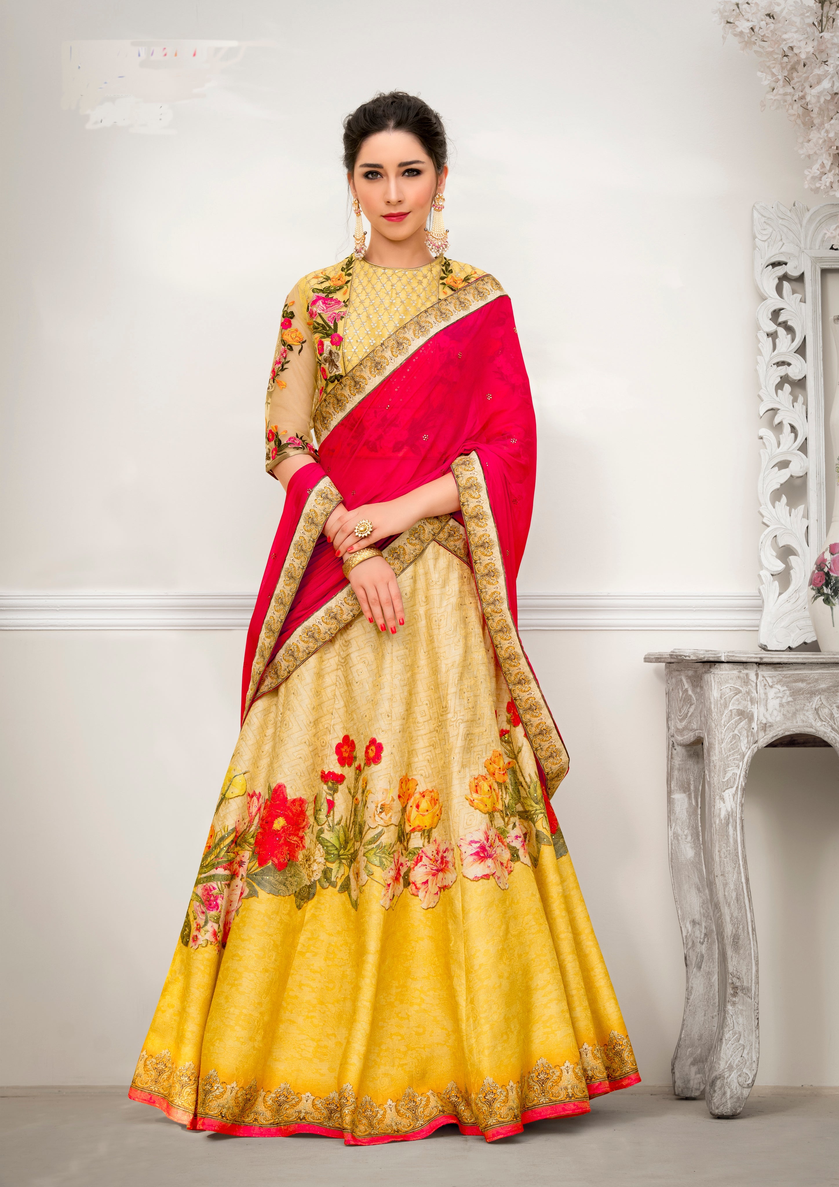 Vibrant Vista Lehenga - qivii