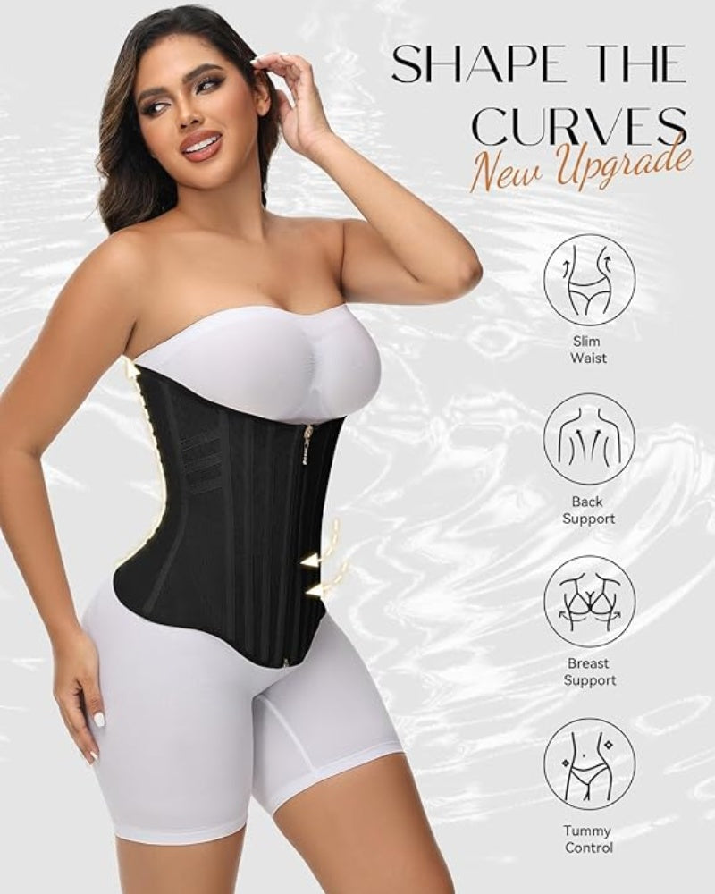 Shapshe® Curved Boned Waist Trainer High Compression Tiny Waist Corset