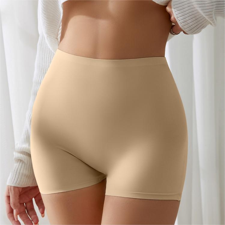 Solid Elastic Seamless Non-Slip Boyshorts Underwear - By Qivii