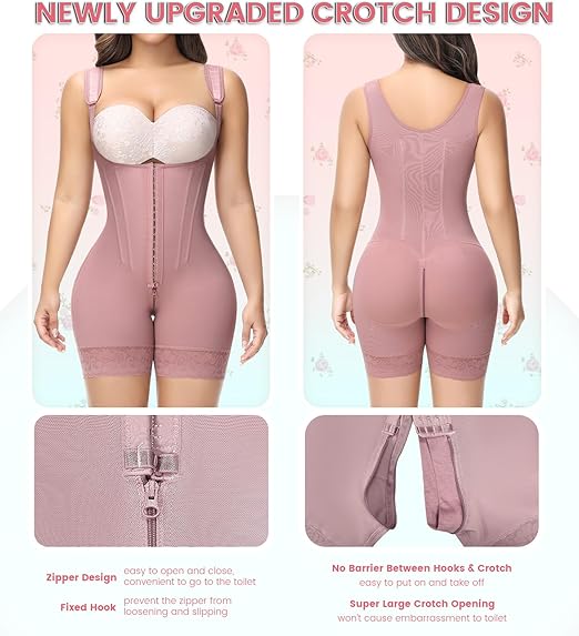 Shapshe® Fajas Colombianas Full Body Tummy Control Butt Lifting Post Surgery Compression Shapewear - By Qivii