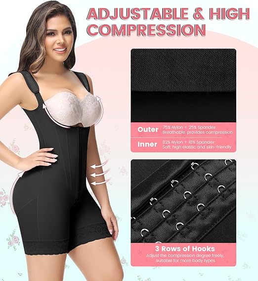 Shapshe® Fajas Colombianas Full Body Tummy Control Butt Lifting Post Surgery Compression Shapewear