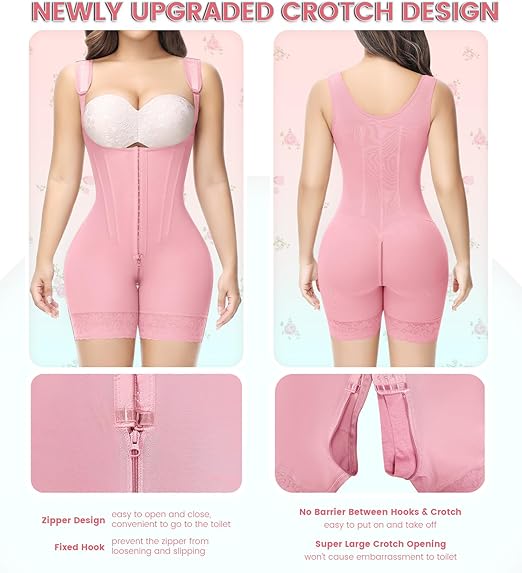 Shapshe® Fajas Colombianas Full Body Tummy Control Butt Lifting Post Surgery Compression Shapewear - By Qivii