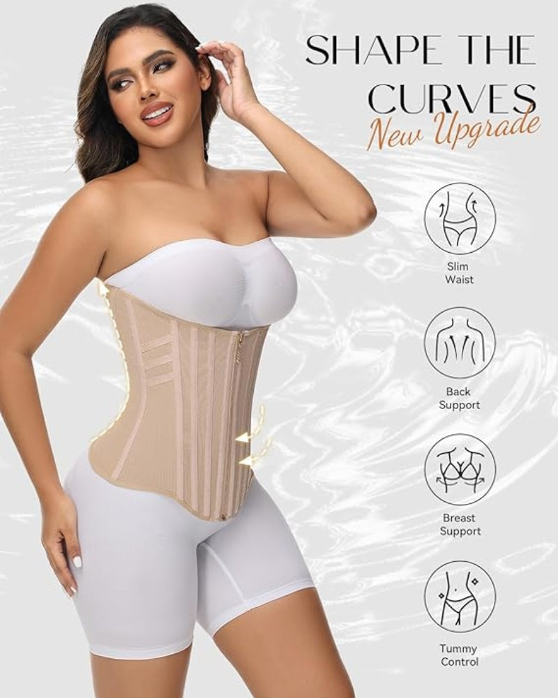 Shapshe® Curved Boned Waist Trainer High Compression Tiny Waist Corset