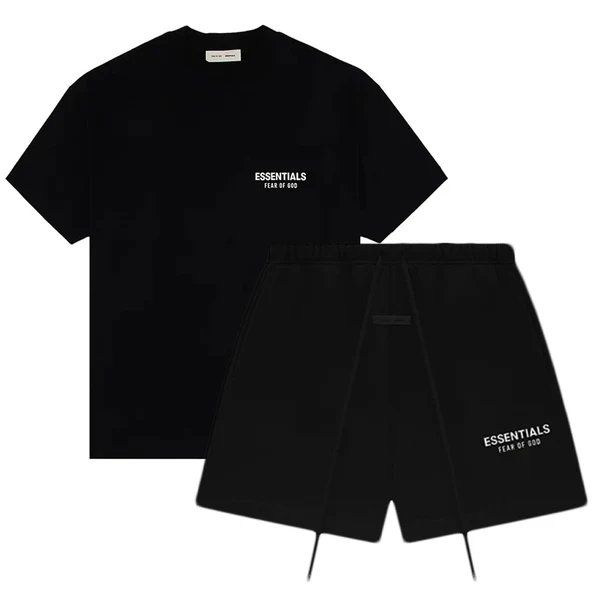 FW24 T-Shirt / Shorts / Set - Black - By Qivii