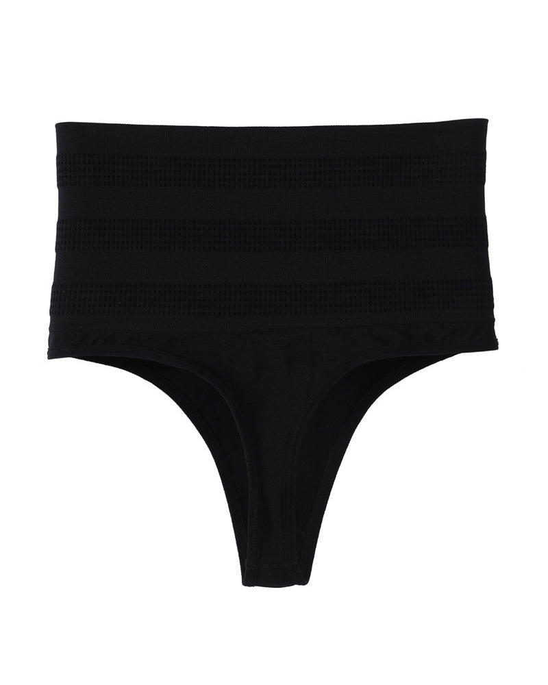 High Waist Sexy Triangle Thong Briefs Tummy Control Shapewear Panties - By Qivii