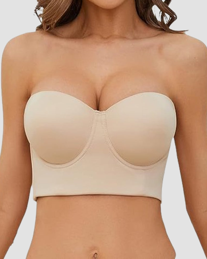 Seamless Multiway Low Back Anti Slip Push up Full Coverage Larger size Bras - By Qivii