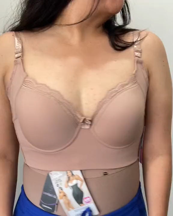 Comfort Lace Wirefree Full Cup bra - By Qivii