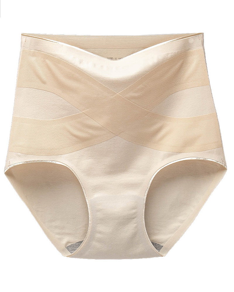 Women's Seamless Graphene High Waist Tummy Control Cotton Underwear - By Qivii