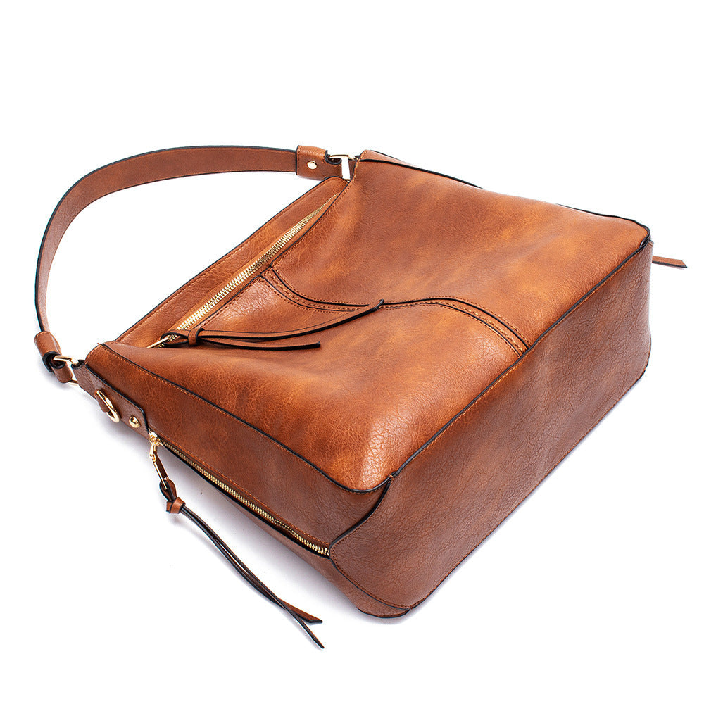 Ounamei Vegan Leather Hobo Tote Bag for Women | Large Capacity Shoulder Handbag with Adjustable Crossbody Strap