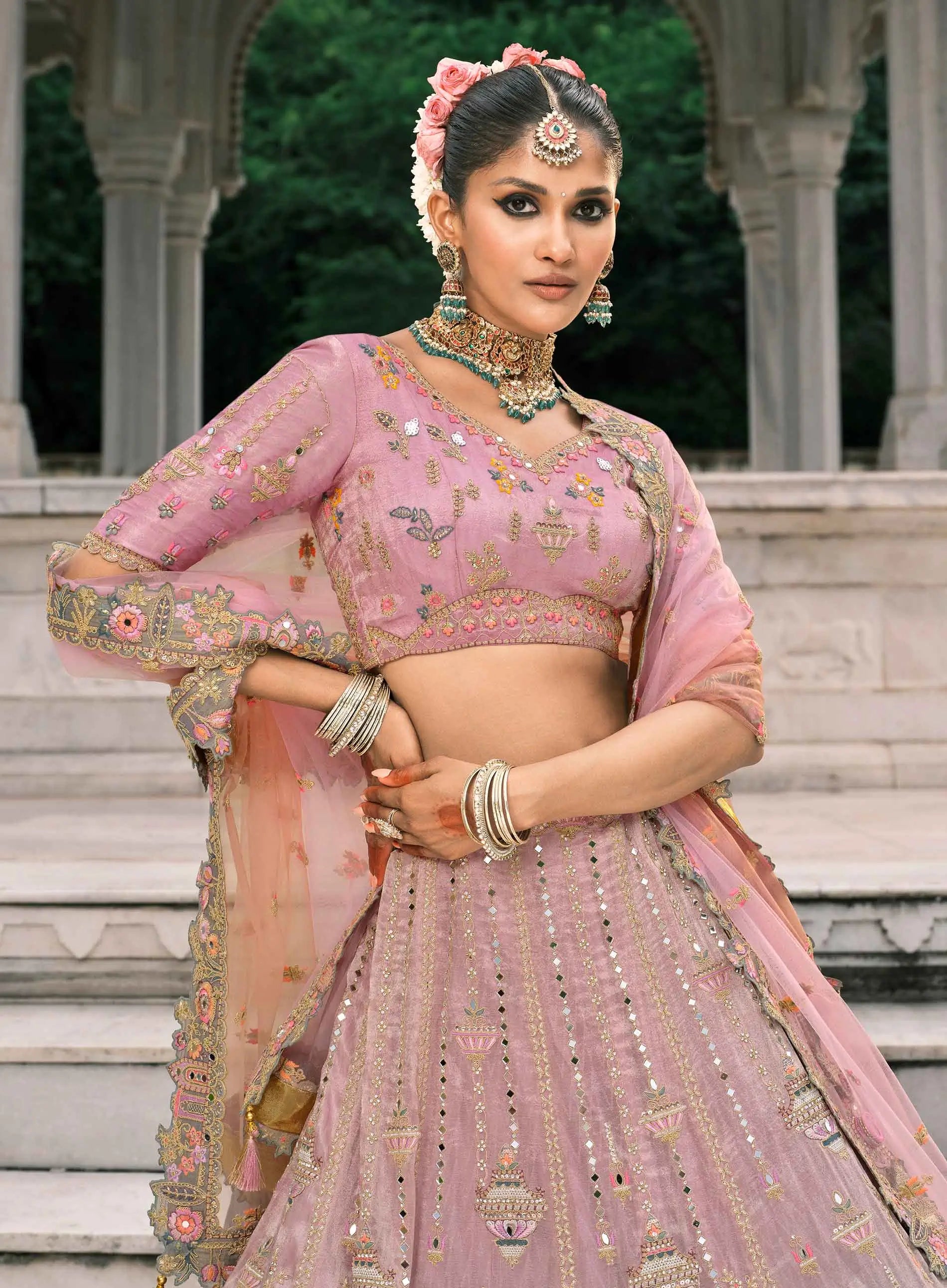 Blossom Bridal Lehenga With Stunning Designer Embroidery
