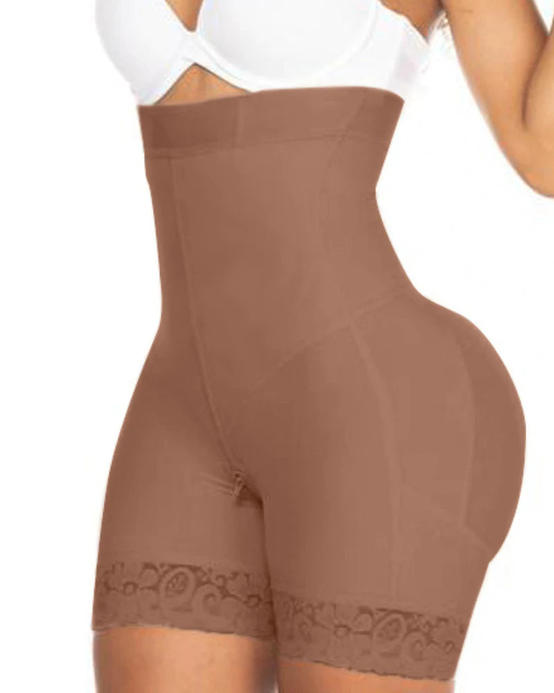 Shapshe® High Waist Butt Lifter Body Shaper Lace Shorts - By Qivii