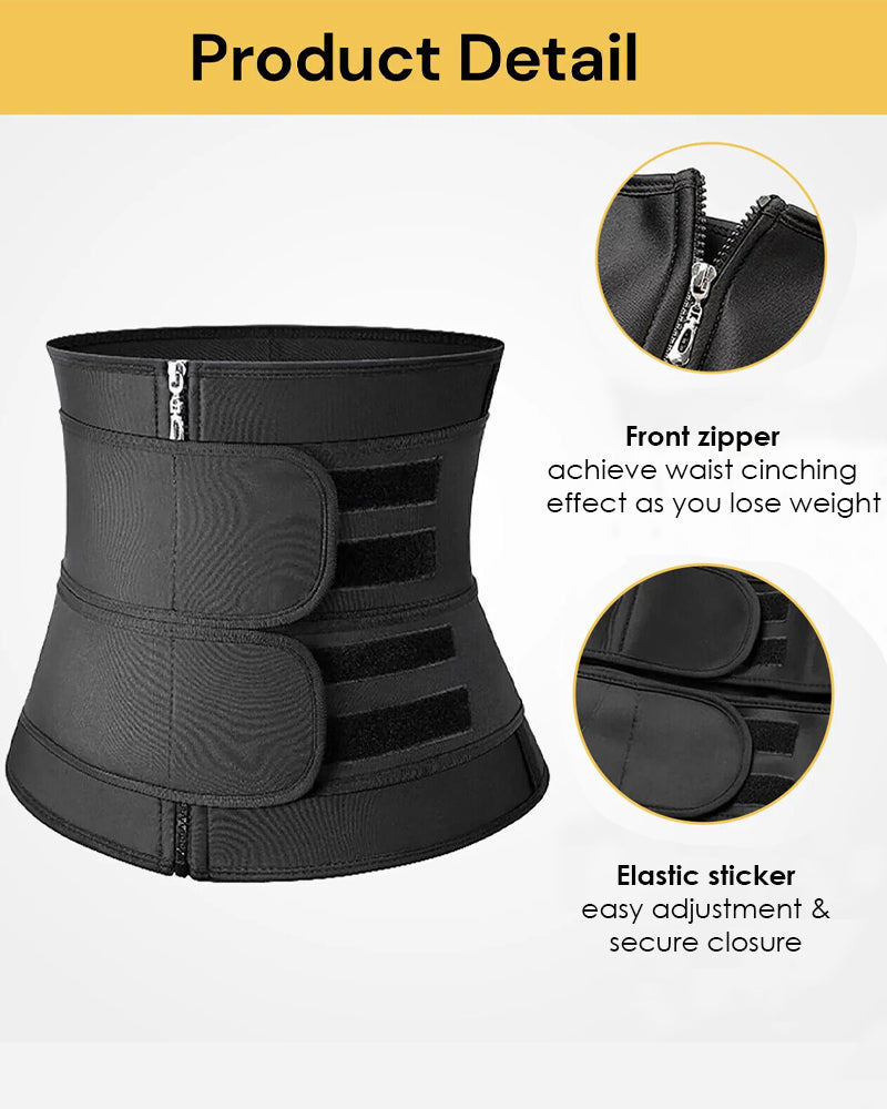 Neoprene Sweat Waist Trainer Corset Trimmer Shaper Belt for Women - By Qivii