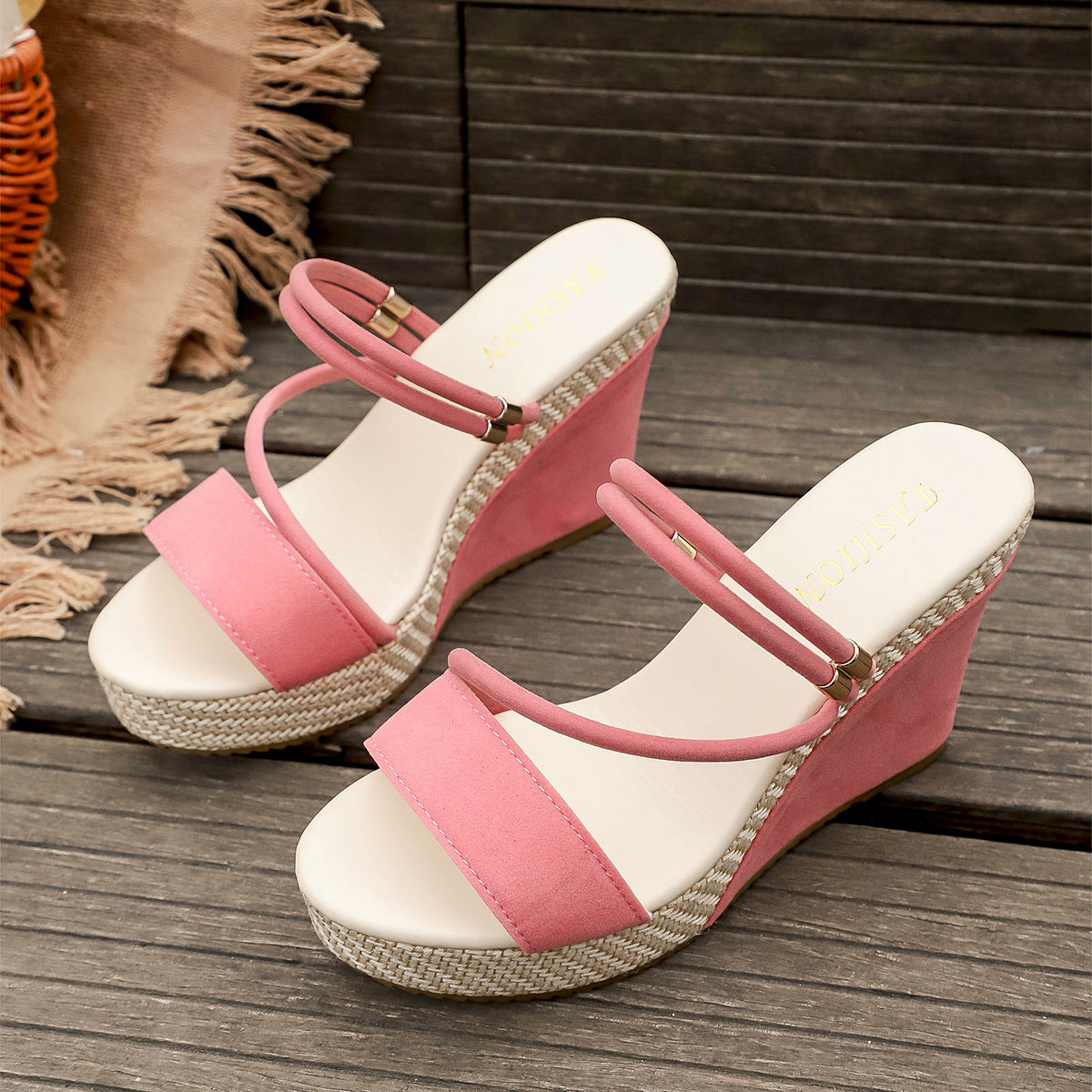 Women’s VelvetAir Ankle-Strap Platform Wedge Sandals – Breathable Suede Elegant Shoes (US 5–10.5)