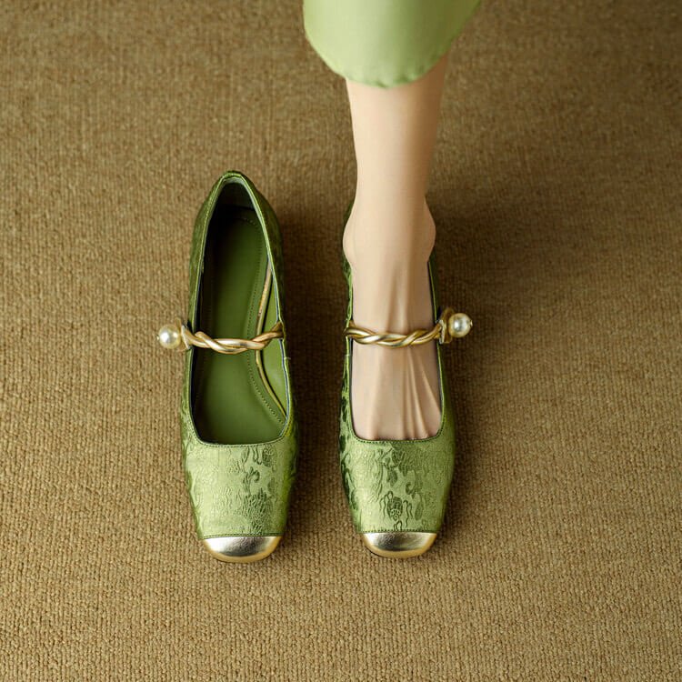 Perla Mary Jane Flats - By Qivii