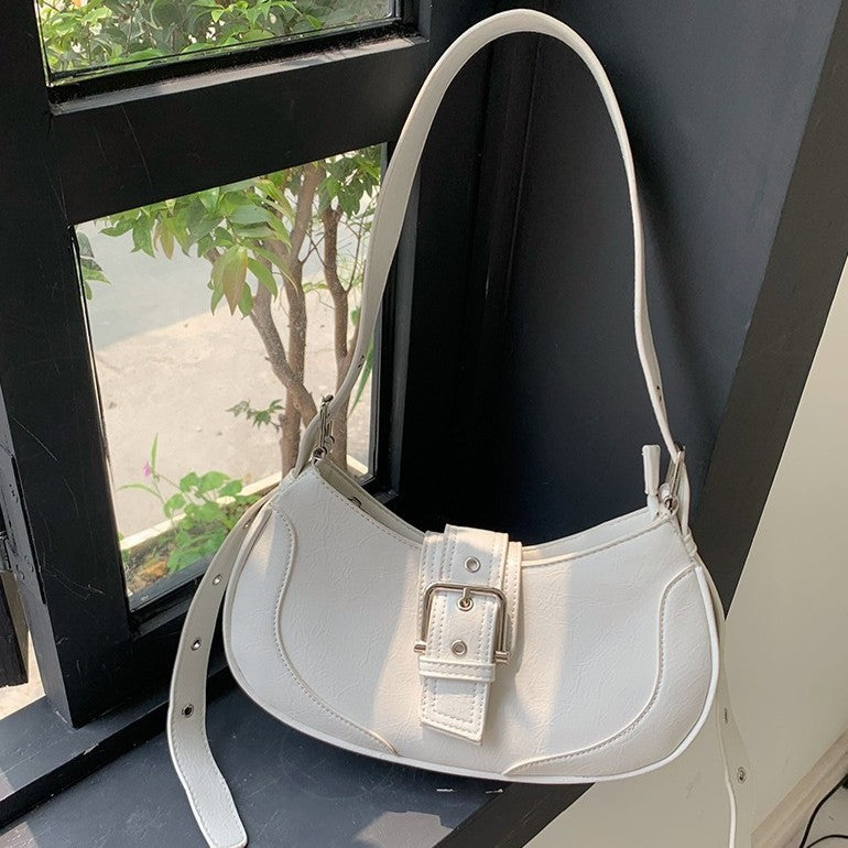 Women's Luna Saddle Bag – Retro Chic Crossbody Shoulder Bag | Y2K Minimalist Purse