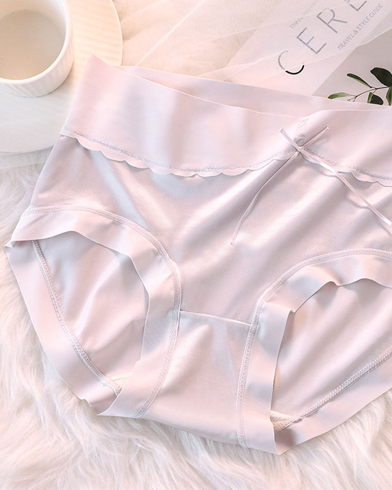 Luxury High Waist Tummy Control Satin Panties - By Qivii