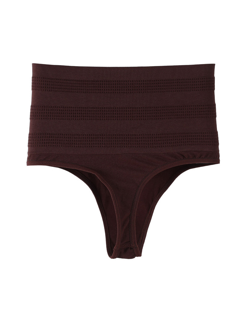 High Waist Sexy Triangle Thong Briefs Tummy Control Shapewear Panties - By Qivii