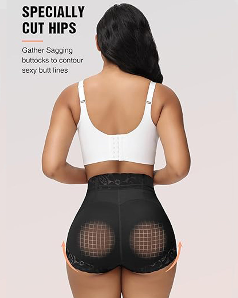 Shapshe® Women Lace Classic Body Shaper Butt Lifter Panty Smoothing Brief - By Qivii