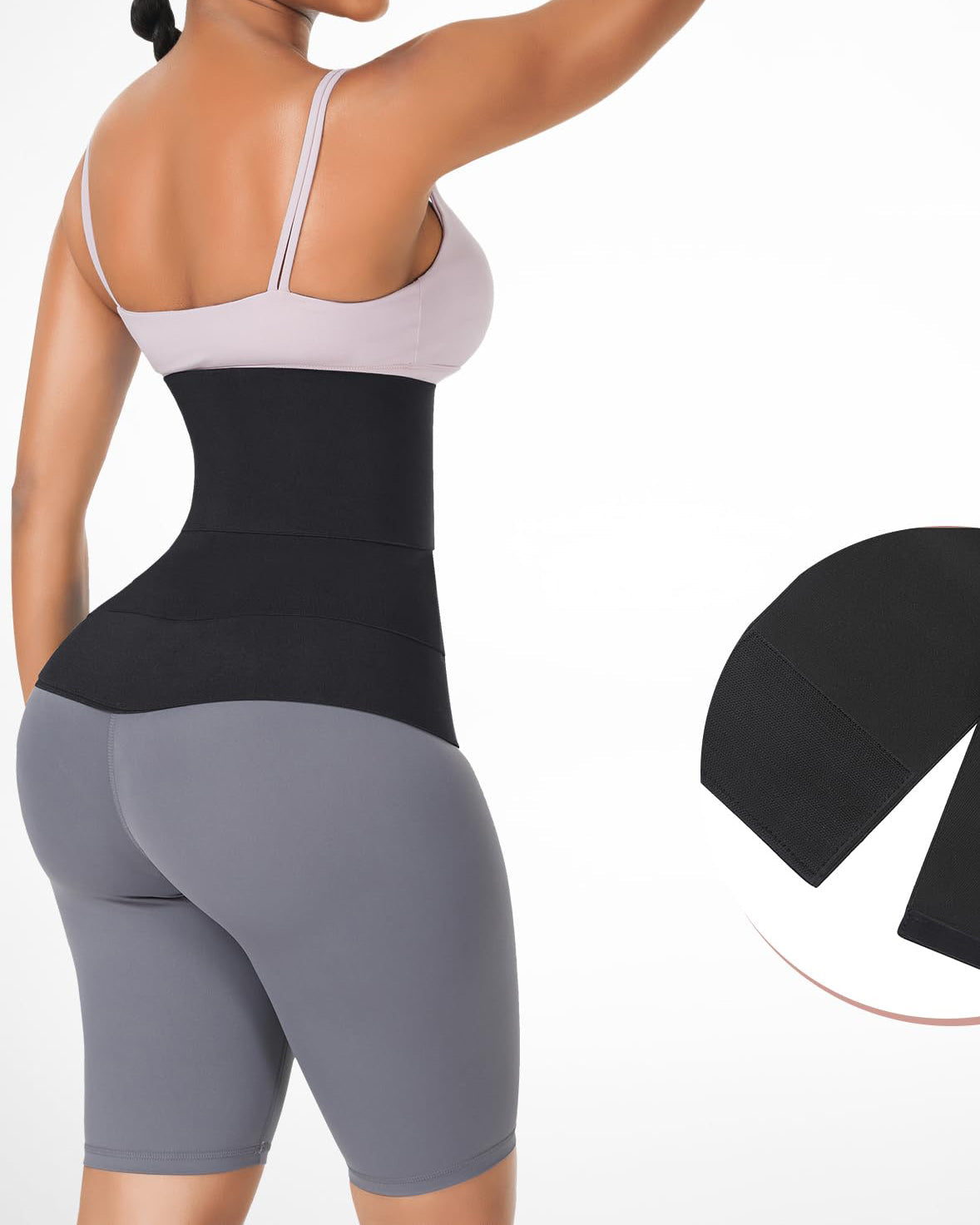 Waist Trainer For Women Belt Waist Cincher Tummy Wrap Plus Size Snatch Up Bandage - By Qivii
