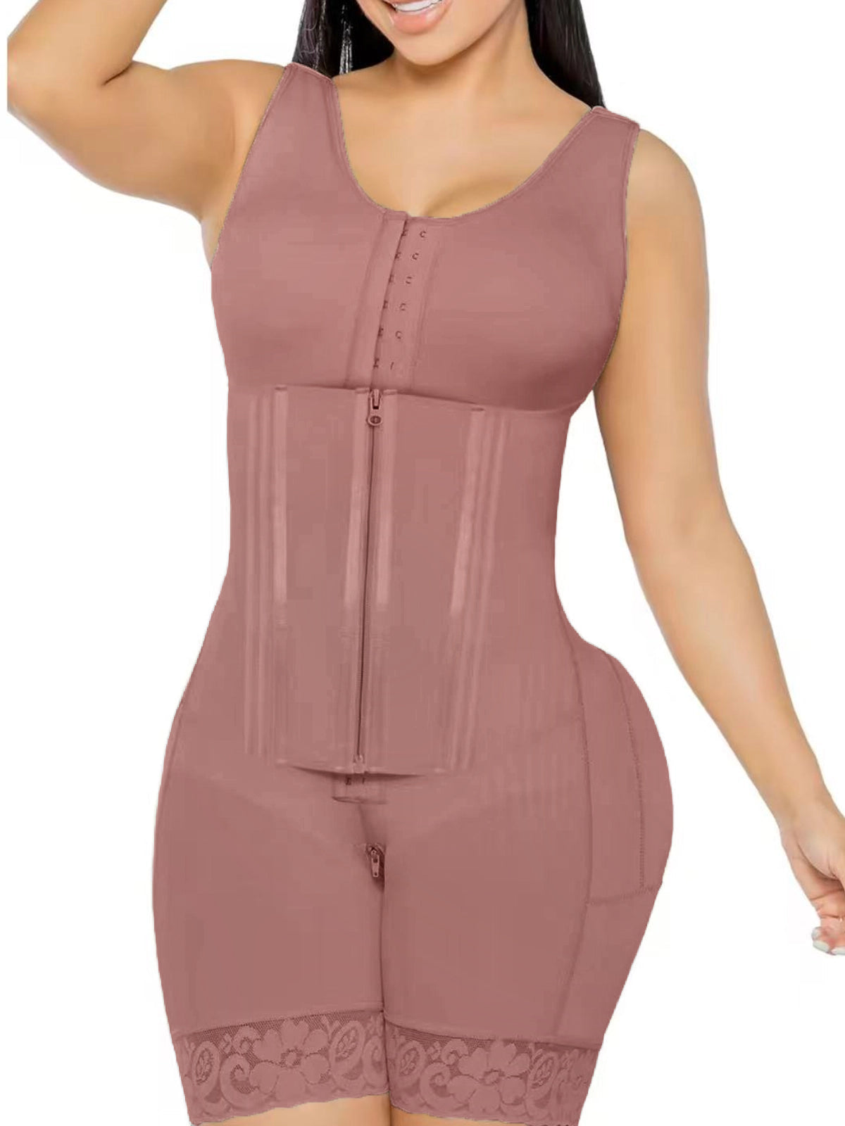 Fajas Colombianas Mesh Panel Waist Trainer Body Shaper - By Qivii