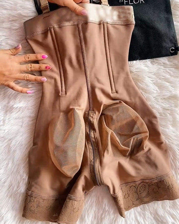 Shapshe® Buckle Front Open Bust Crotch Zipper Tummy Control Shapewear Fajas Colombianas
