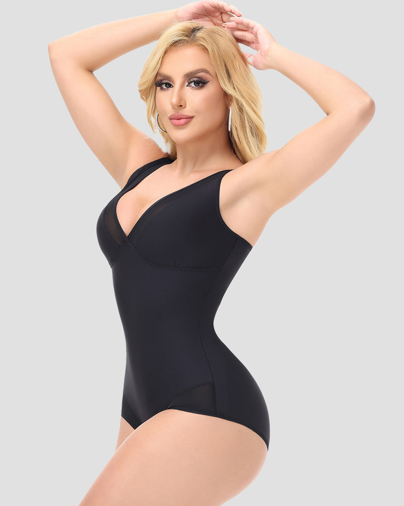 Shapshe® Sexy Deep V High Elastic Mesh Butt Lift Bodysuit (Pre-Sale)
