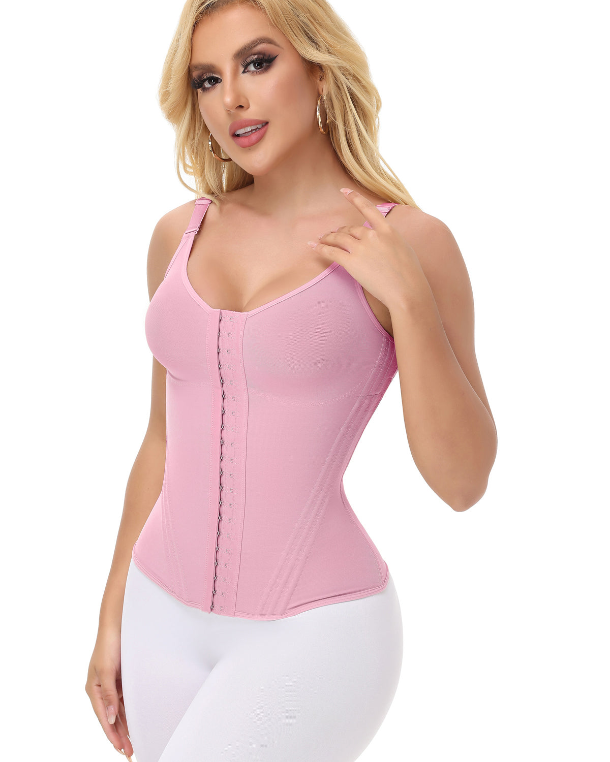 Shapshe® Fajas Colombianas Mesh Waist Trainer Vest With Nippel Covers