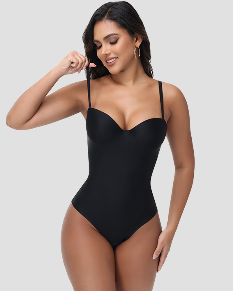 Shapshe® Soft Cup Triangle Bodysuit Tummy Control 2-in-1 Shapewear for Women