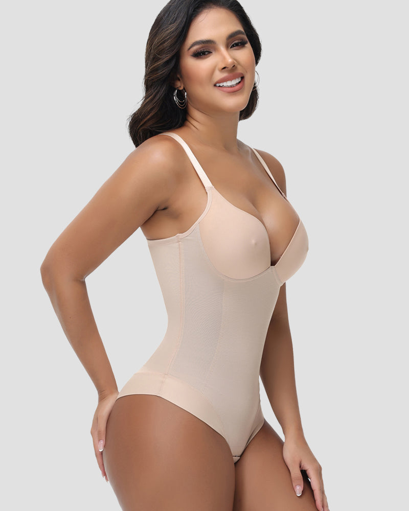 Shapshe® Shapewear Nippel Bra Tummy Control Briefs Bodysuit
