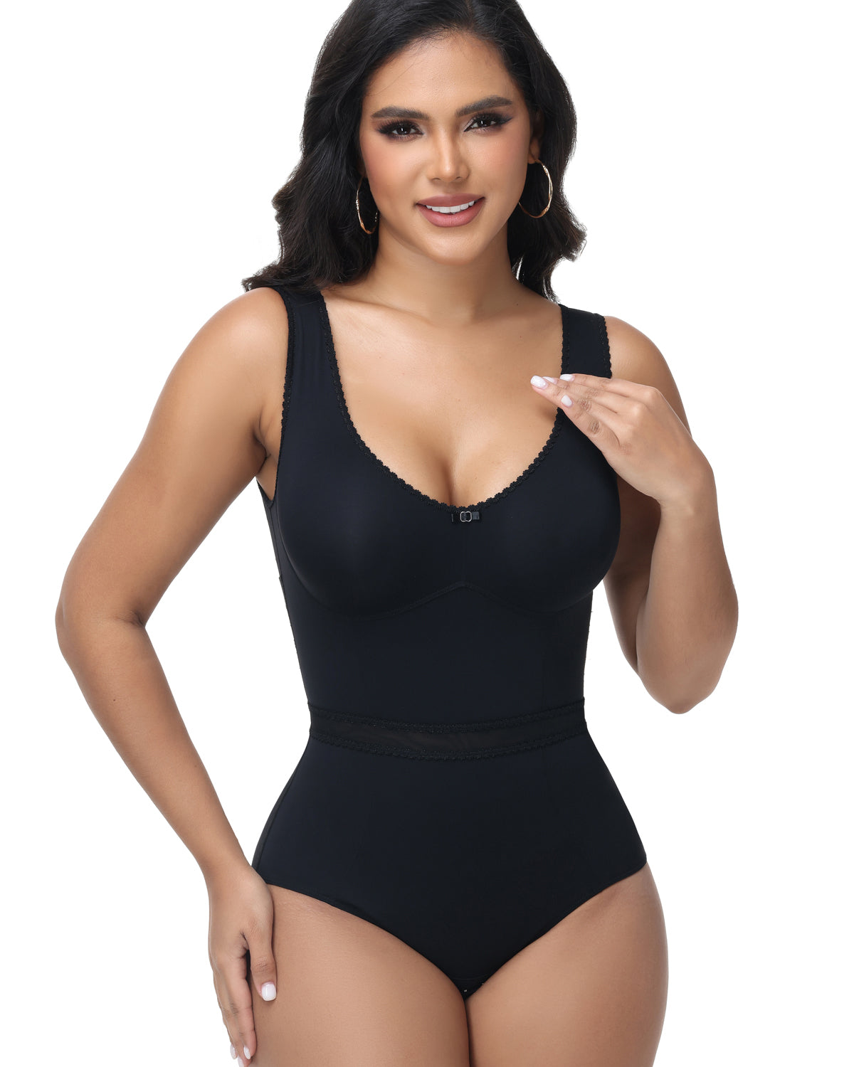 Shapshe® Lace Slimming Tummy Control Shapewear Bodysuit