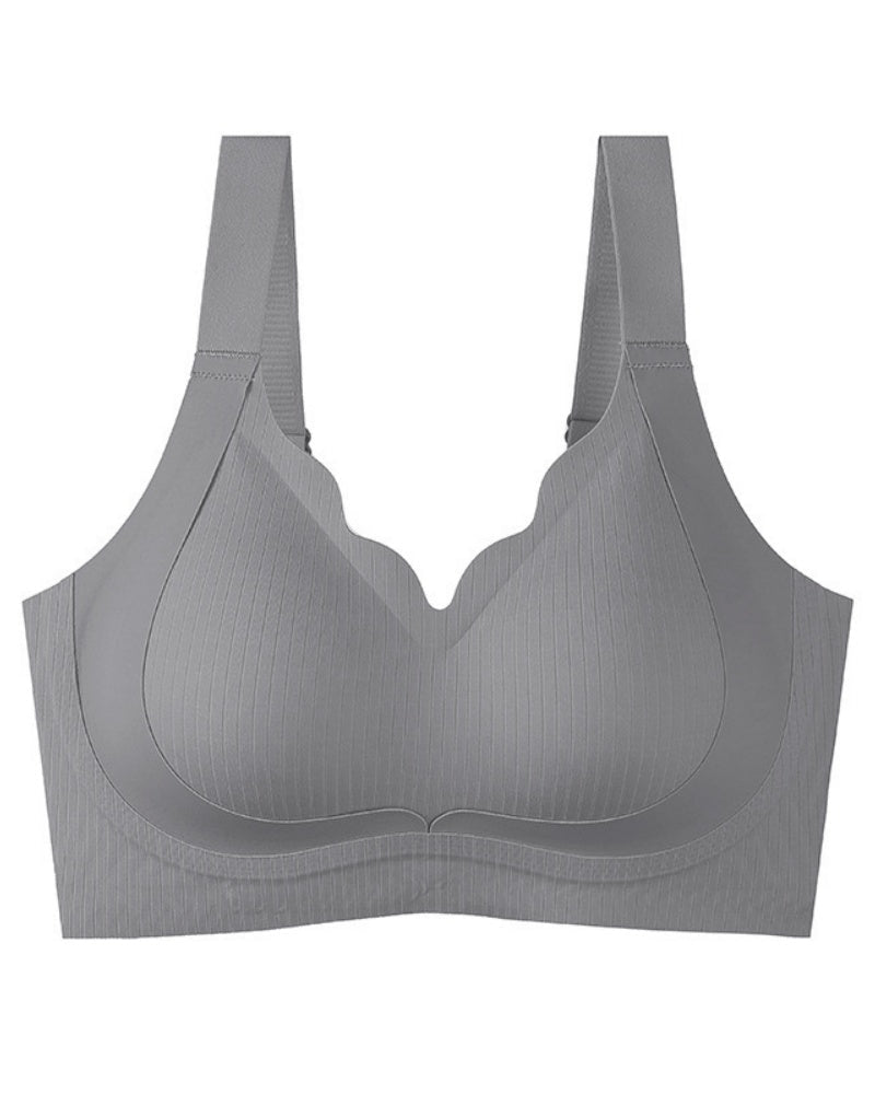 Thin Breathable Wire Free Double Lift Anti Sagging Minimizer Bra