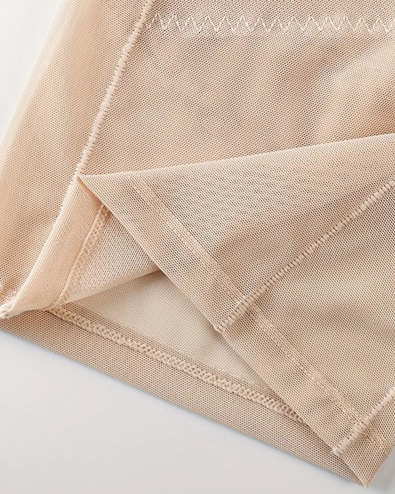 Mesh High Waist Tummy Control Underwear Postpartum Recovery Slimming Shaping Shorts - By Qivii