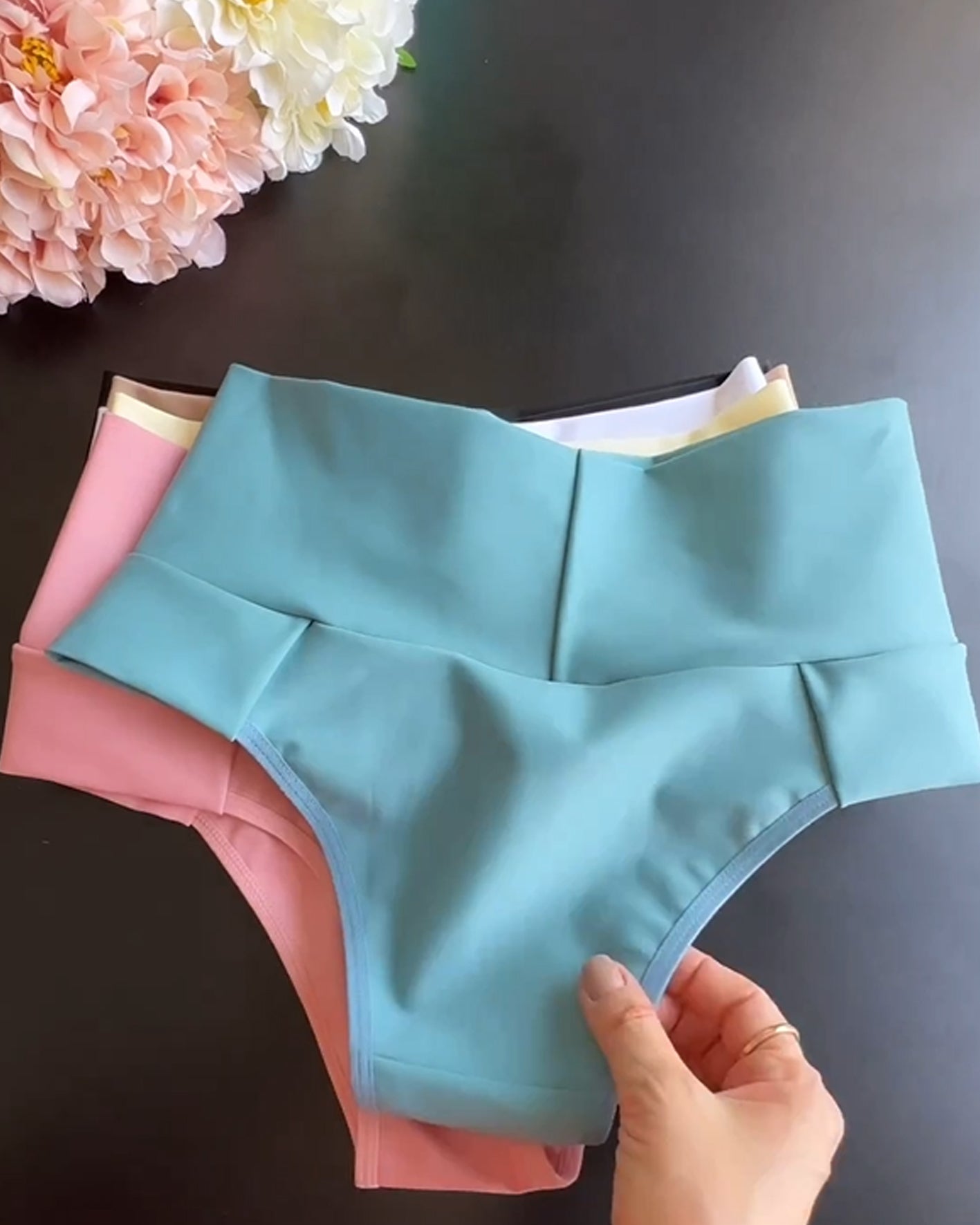 Shapshe® Solid Color High Waisted Underwear Panties - By Qivii